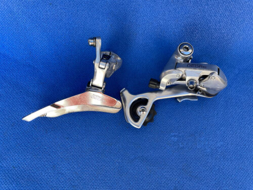 Retro 1988 Shimano Deore RD-MT60 rear + front derailleur DX Schaltwerk set FD