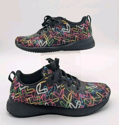 Skechers Womens X Jgoldcrown Bobs Squad Starry Love Running Sneakers 7.5 EUC