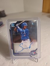 2022 BOWMAN CHROME SEBASTIAN ESPINO PROSPECT BASE AUTO TORONTO BLUE JAYS #CPA-SE