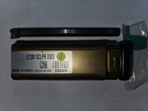 TAEGUTEC Carbide Boring Bar E12M SCLPR 0903 Dia 12mm L 150mm Holder 1pcs - 第 1/5 張圖片