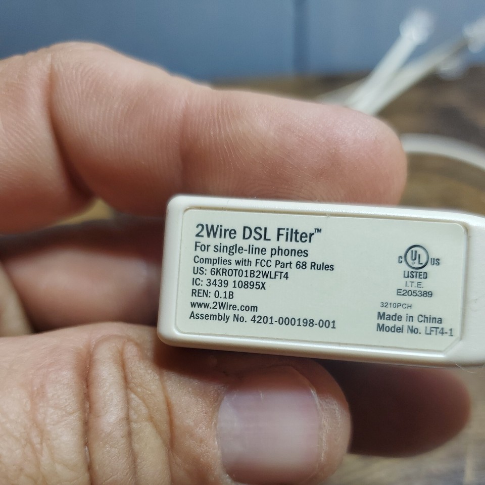 2Wire DSL Filter Lot of 5, For Single-Line Phones Model LFT4-1 & LFT 4 ...