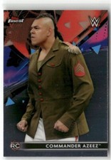 2021 Topps Finest WWE #50 Commander Azeez SmackDown Wrestling Card RC