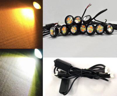 7.5W Puddle Light Lamp DRL Switchback LED Fog Running Ground Eagle Eye #3