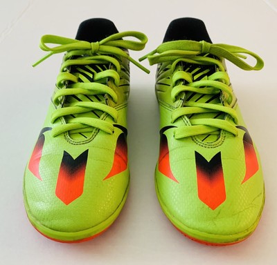 Youth Adidas Messi Soccer Artificial Turf Shoes Indoor Arena Size 4 5 Lime Green Ebay