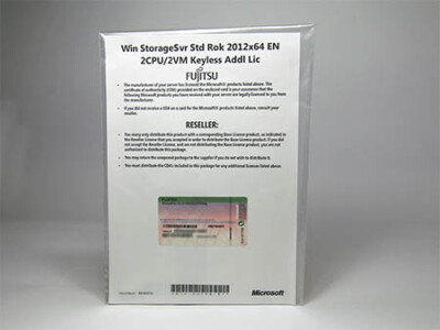 Windows 2012 Storage Server Standard 2012 2CPU/2VM Keyless Additional License