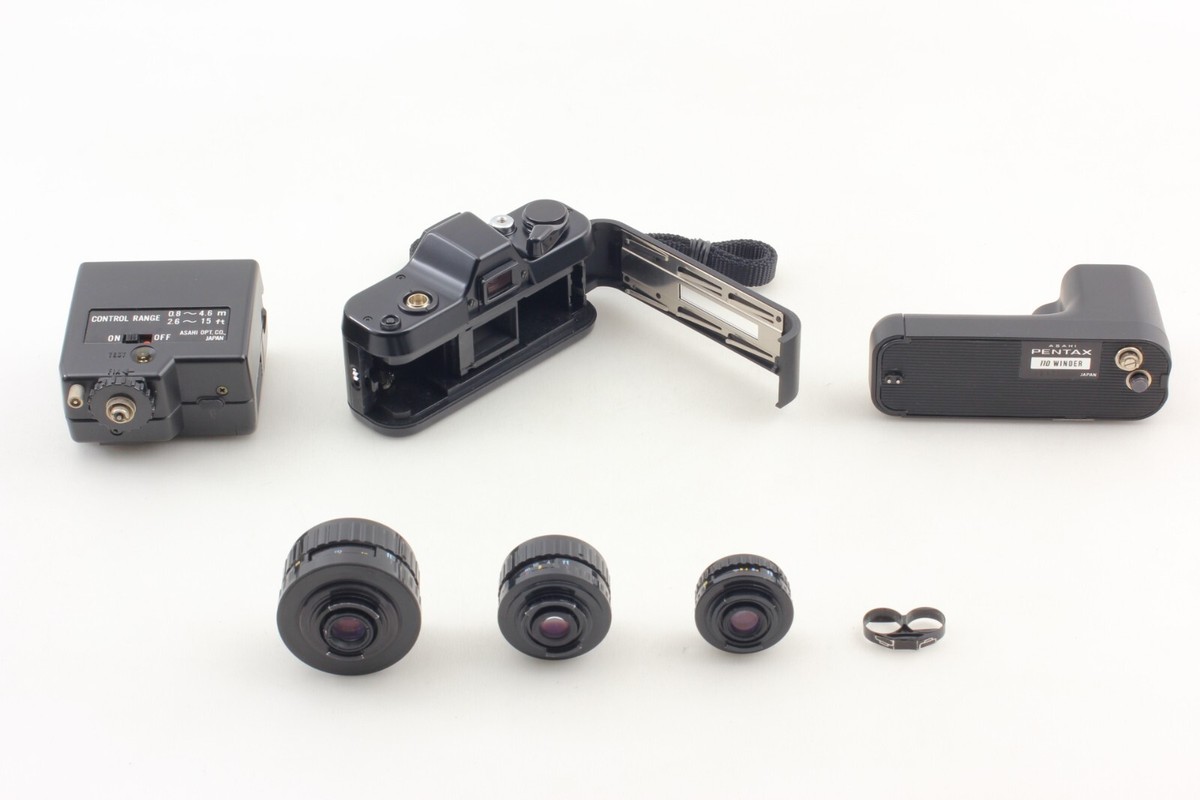 PENTAX-110 レンズ3種 18mm 24mm 50mm F2.8 3 Lens Set [MINT] Pentax Auto110 110 Film Camera 18mm 24mm