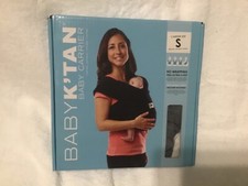 Baby K  tan Tan Cotton Wrap style Baby Carrier Child Sling, X-Small, Grey