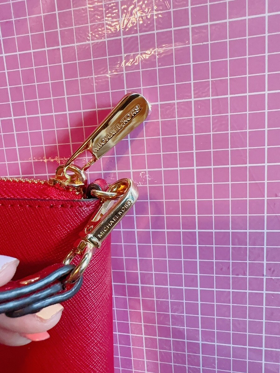 Michael Kors Jet Set Travel Wallet for Women - Scarlet for sale
