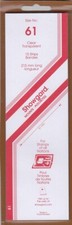 Showgard Clear Stamp Mount Strips 61/215mm Souvenir Sheets Tab Singles 15 Pcs