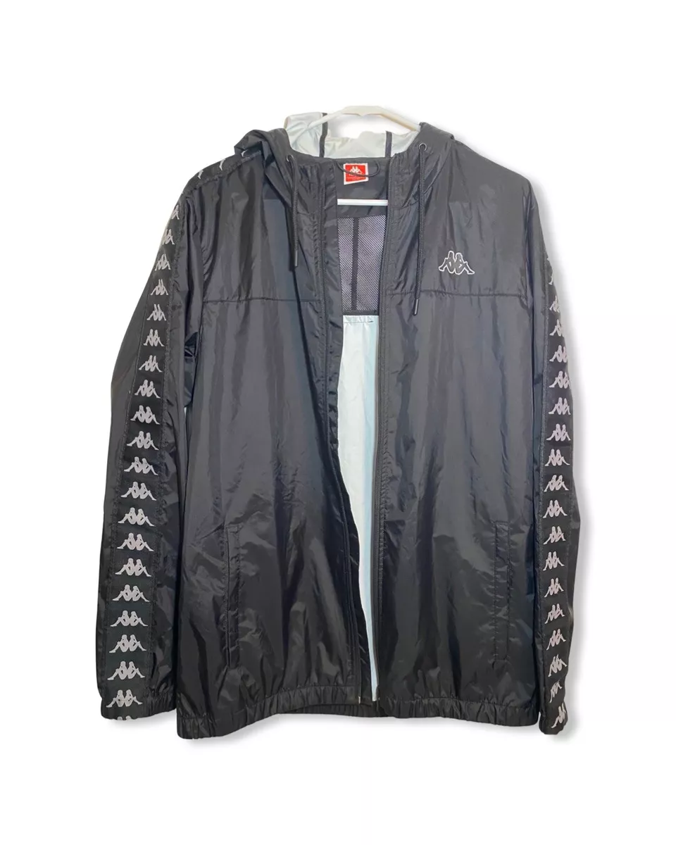 Kappa Full Zip Jacket Raincoat Hoodie Men s Large