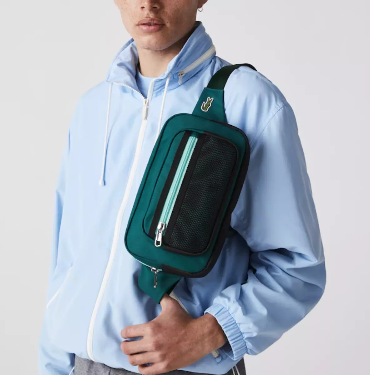 Lacoste L Outfit Contrast Details Canvas Waist Bag NH3679LW SWING