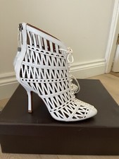 Alaia Ankle Shoes / Boots Size 37 White Heels New