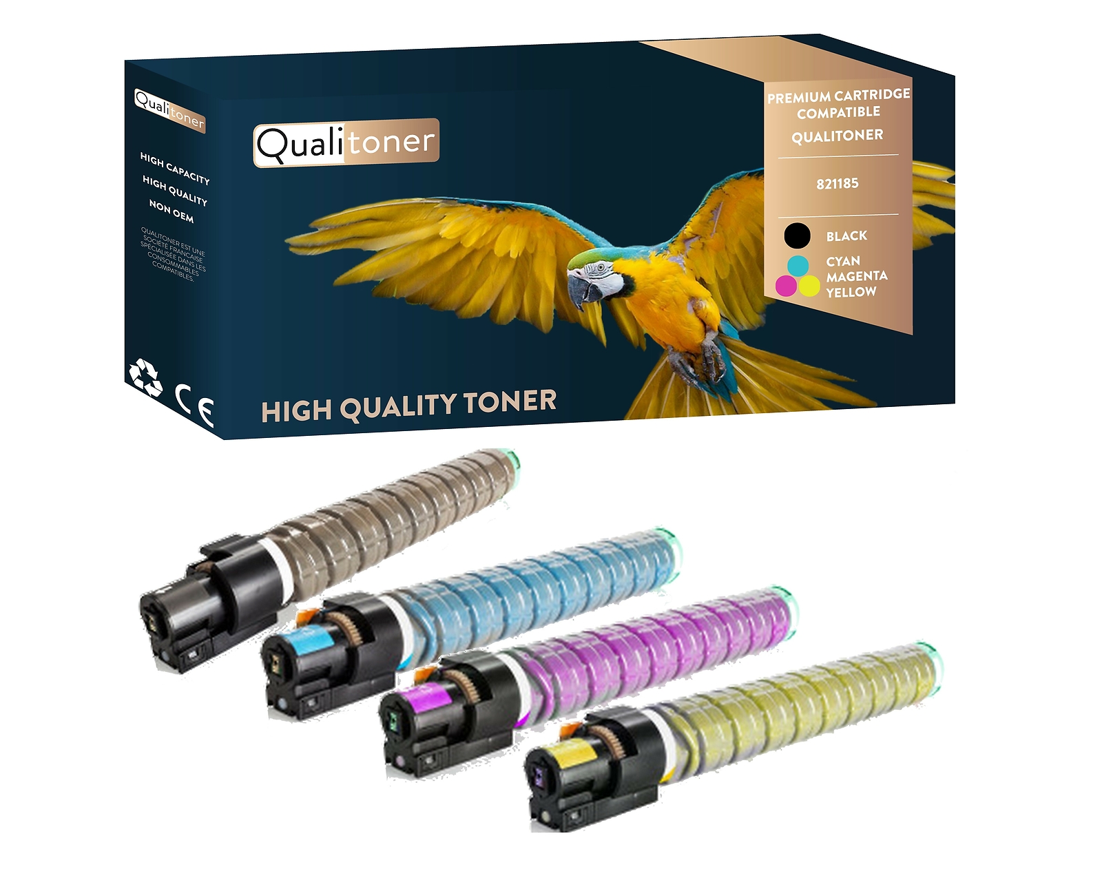 Toner RICOH AFICIO pack 4 couleurs 821185 821186 821187 821188 pour imprimante laser