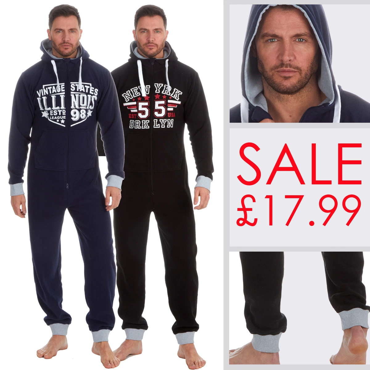 Small mens onesie sale
