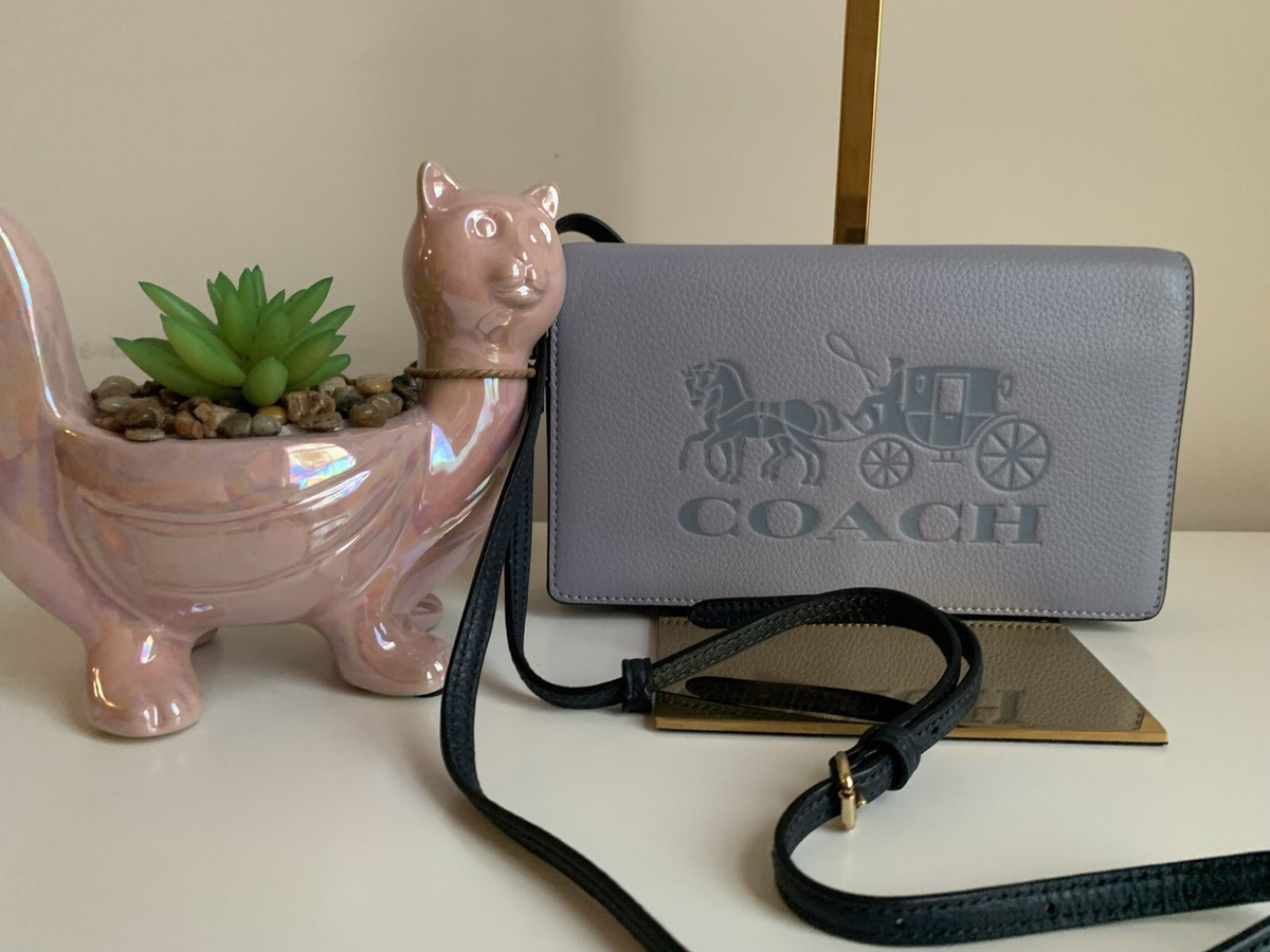 New Coach C5887 Anna Foldover Clutch Crossbody Horse and Carriage