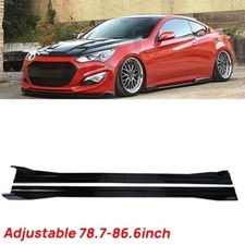 78.7-86.6 Side Skirt Extension Panel Lips Glossy For Hyundai Genesis Coupe