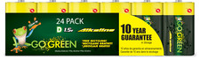 Alkaline D 24 Pack Batteries - 10 Year Shelf Life