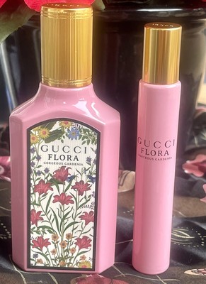 GUCCI FLORA GORGEOUS GARDENIA Set of 2 pcs: 1.6oz EDP SPR & Mini 0.25oz EDP