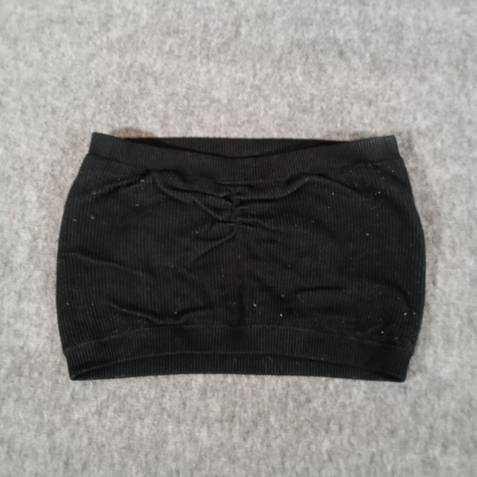 American Eagle Tube Top Womens Medium Black Ribbed Stretch Y2K Sleeveless Preppy