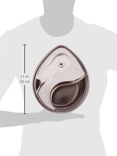 Fuente de acero inoxidable Pioneer Pet diseño de gota de lluvia Foto 3 de 4