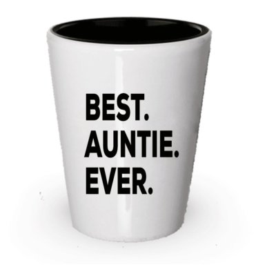 Best Auntie Ever Shot Glass - 1 You're Going To Be An Auntie - Funny Gag Gift...