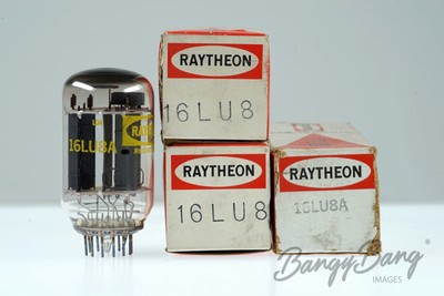 3 Vintage Raytheon 16LU8A Beam Power Amp. Radio Compactron Audio Vacuum Tube Val