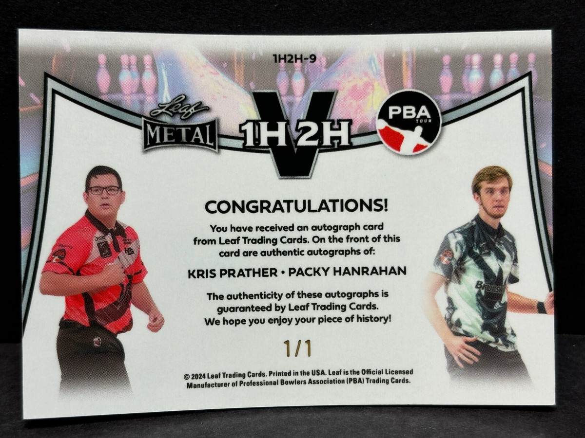 2024 Leaf GOLD Metal KRIS PRATHER/PACKY HANRAHAN Bowling PBA Tour 