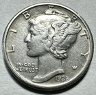 1928-S Mercury Dime AU 161