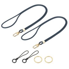 2Pcs Neck Lanyard, Cute Key Lanyards for Women Men Dark Blue
