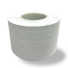 10" x 1" Slip N Lock Horticulture Label, White, 4 cross, with perforation, 1000