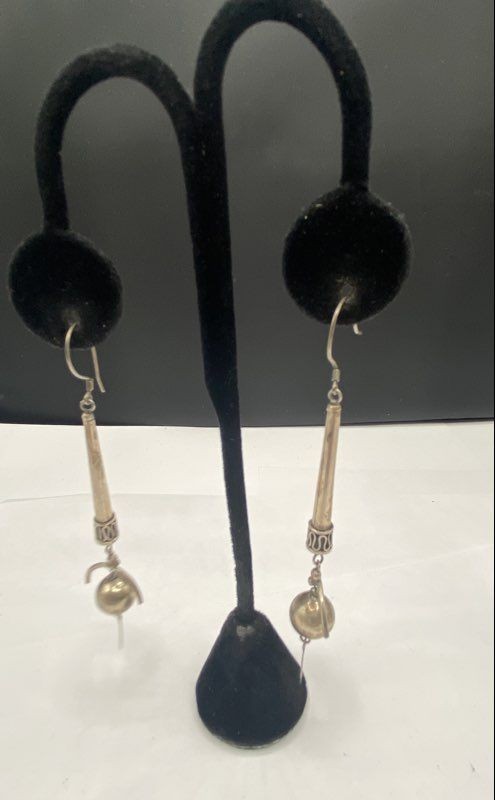 Sterling Silver Dangle Earrings Assorted Bundle 2… - image 4