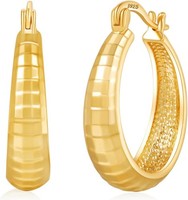 Creolen Ohrringe Silber 925 Hypoallergen Kleine Klobige Huggie FüR Damen MäDchen