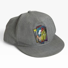 Marvel Avengers H M Youth Snapback Hat Gray Cap Iron Man Captain America Hulk