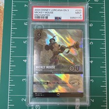 Ravensburger Disney Lorcana Mickey Mouse - Trumpeter Enchanted Foil PSA 9