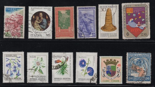 40 World Wide Large Size All Different Mint & Used Stamps Collection Lot #64 - 第 3/3 張圖片