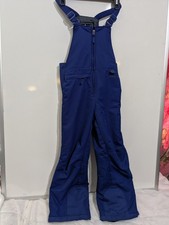 Arctix Overalls Insulated Front Zip Snow Bib Fits Youth's Size Small Royal Blue