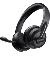 Wireless Headset with AI Noise Cancelling Microphone Bluetooth Headset
