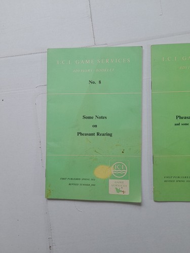 I.c.i. Game Services Advisory Booklets Pheasant Rearing - Picture 2 of 12