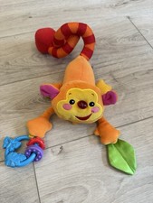 Y2K Fisher Price Rainforest Musical Monkey Stroller Baby Toy Rare 2008 WORKS