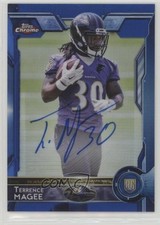 2015 Topps Chrome Rookies Blue Refractor Auto 5/50 Terrence Magee #128 Auto 2r7