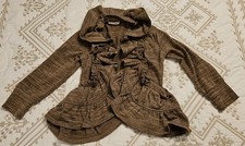 Girls Brown Joyfolie Mia Joy Sweater/ Jacket Size 8
