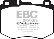 DP32210C Ebc Redstuff Front Brake Pad Set Fits Mercedes C-Class Cls E-Class