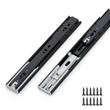 5 Pairs Heavy Duty Metal Ball Bearing Full Extension Dresser Drawer Slides - ...