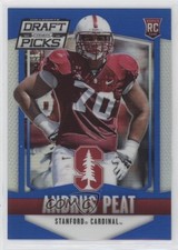 2015 Panini Prizm Collegiate Draft Picks Blue Prizm 20/75 Andrus Peat #152 0q3