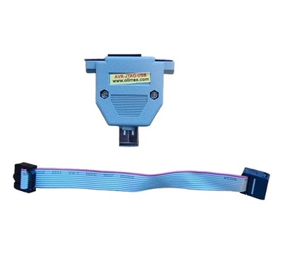 OLIMEX AVR-JTAG-USB-A Programmiergerät mit Verbindungskabel