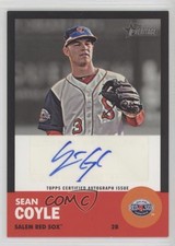 2012 Topps Heritage Minor League Edition Black Border 15/50 Sean Coyle Auto 0ot5