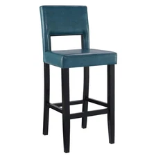 Linon Vega Bar Stool 19"W x 20"D x 44.5"H Blue