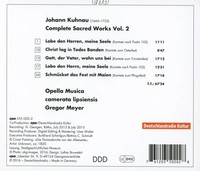 SäMtliche Geistliche Werke Vol.2 | Johann Kuhnau | Audio-Cd | Cd | 2016