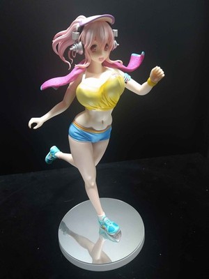 [LOOSE] Kaitendoh Super Sonico Jogging Ver. 1/7 Scale PVC Figure SUPER RARE