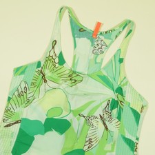 Farm Rio Mini Dress Womens M Green Butterfly Print Sleeveless